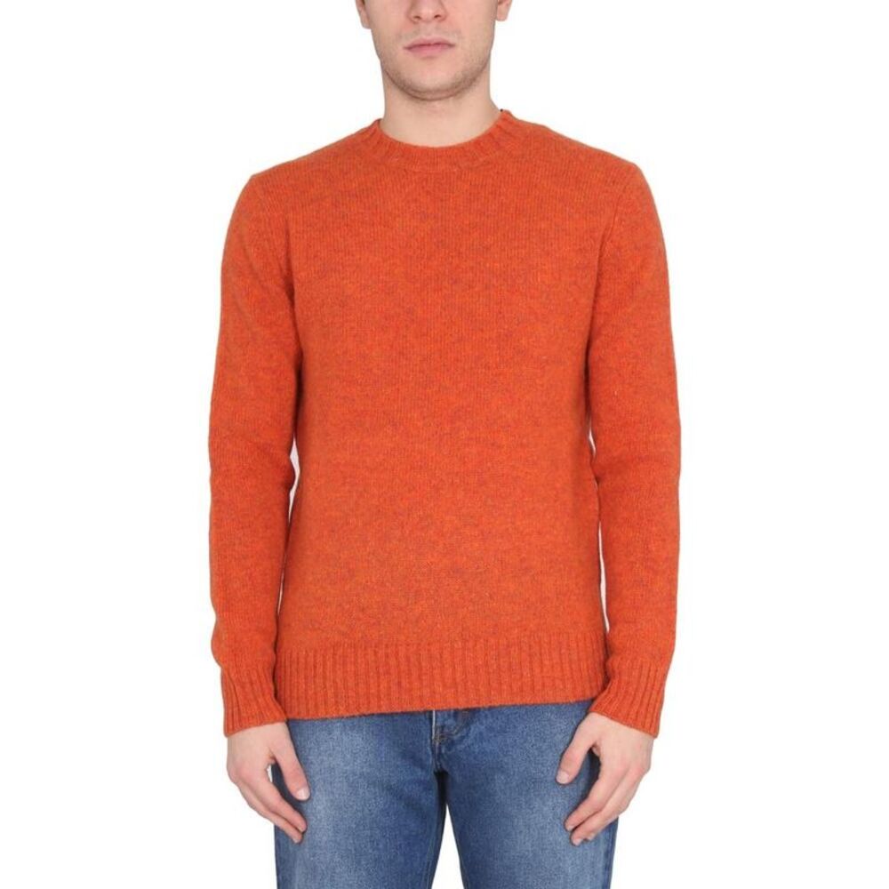 BALLANTYNE Crew Neck Knit Sweater Men ORANGE Sweaters & Cardigans